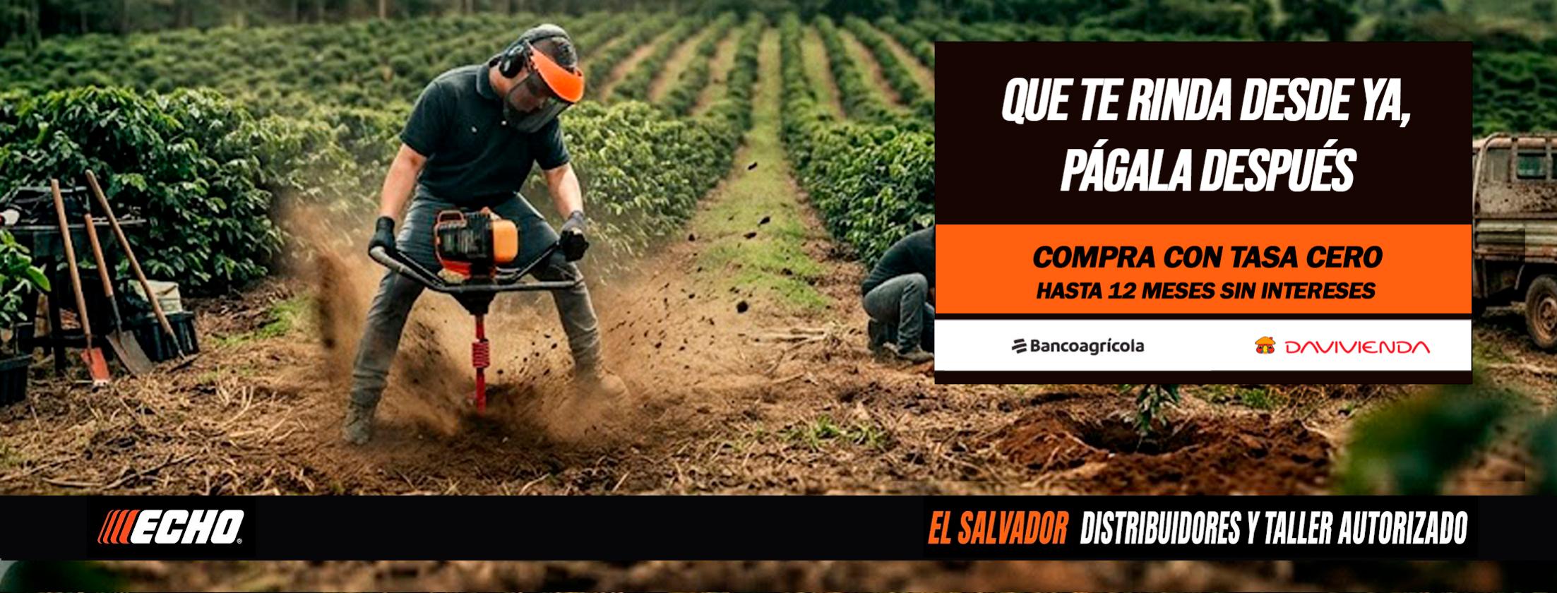 Compra con tasa cero, hasta 12 meses sin intereses con Banco Agrícola y Davivienda